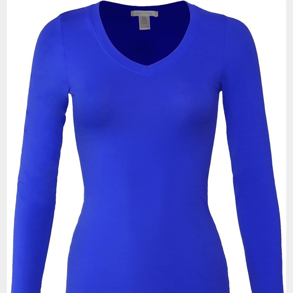 Amazon • Blouse • V Neck • Royal Blue • Long Sleeve • Size Women’s Medium